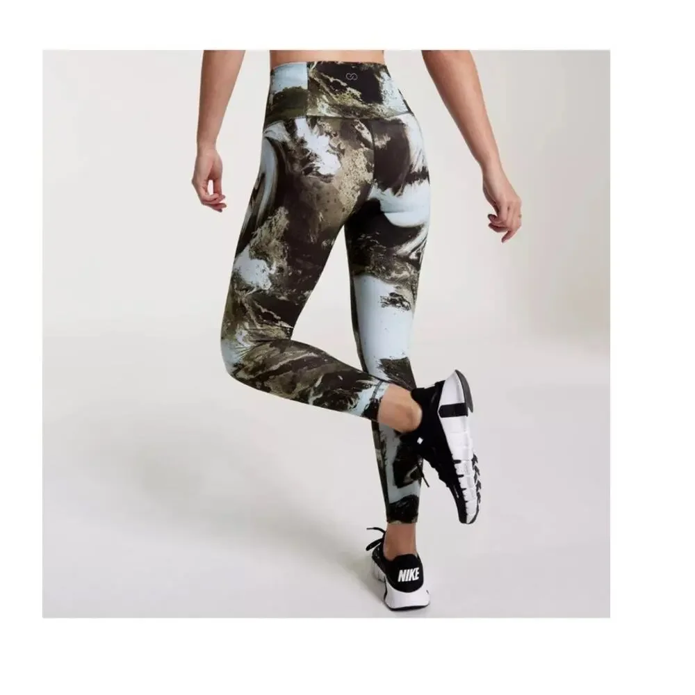 CALIA Women's Core Essential 7/8 Legging, Hazy Elixer Dark Olive